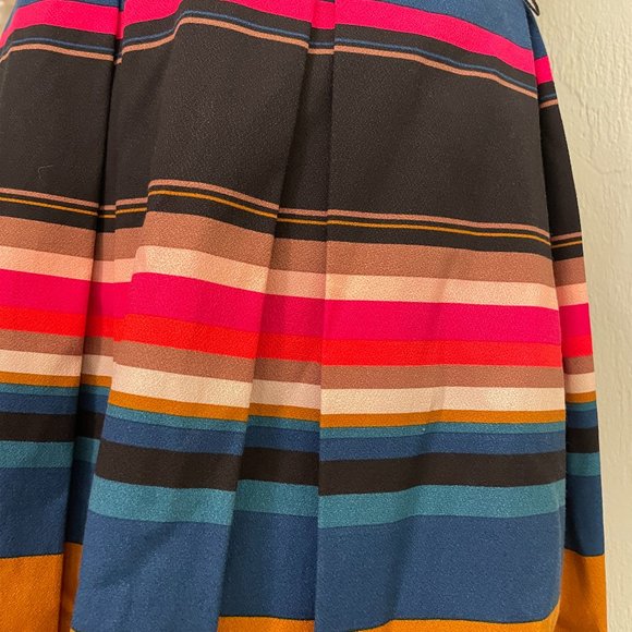 NWT Trina Turk Colorful Striped A-line Dress - Picture 4 of 5